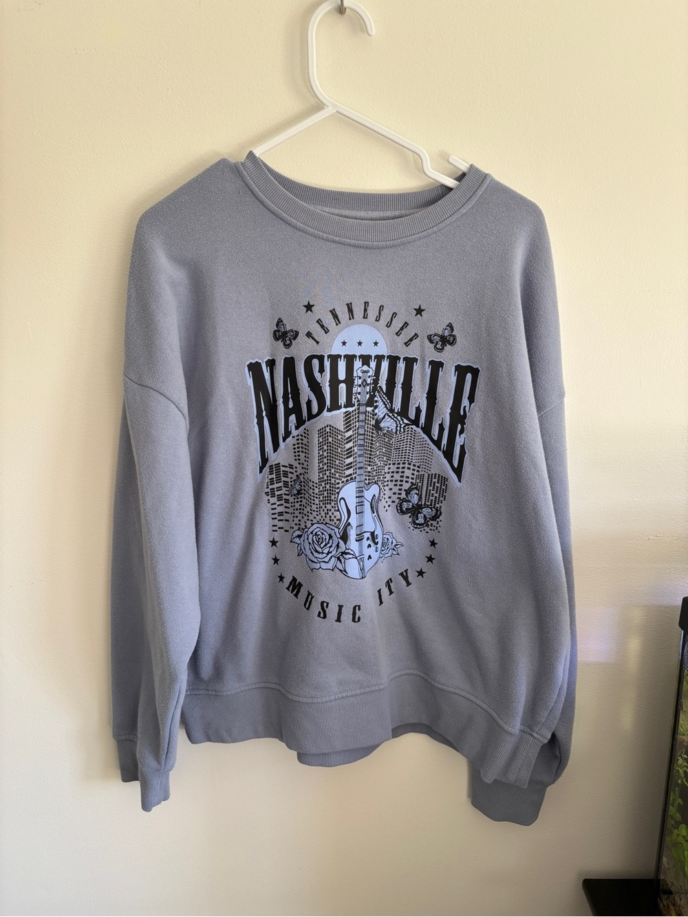 Justify Gray Nashville Music City Crewneck